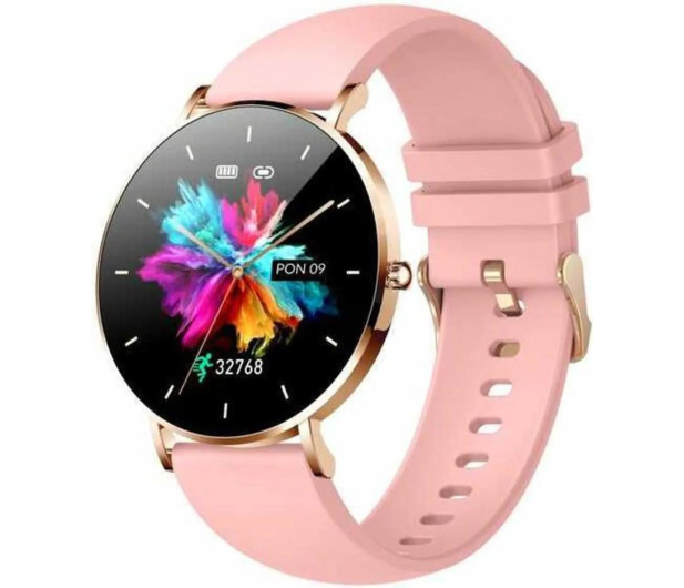 Manta SMARTWATCH MANTA Alexa Różowy/Złoty Pasek - 1374906 - zdjęcie 2